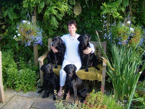 Woman with dogs
